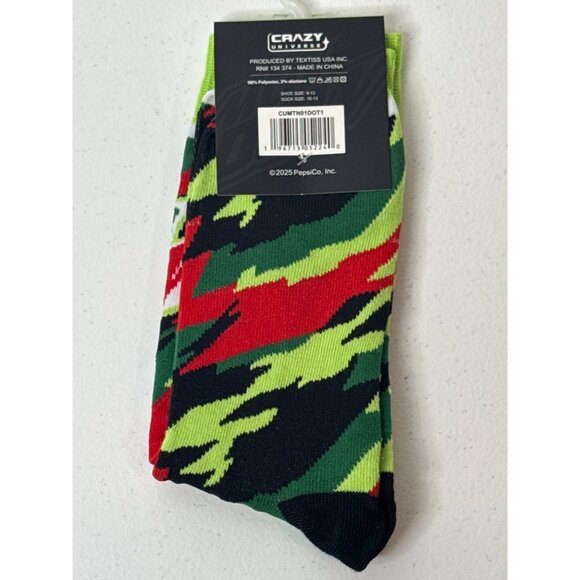 Mountain Dew Socks Crazy Fun Graphic Novelty Dad Gift Silly Cool Wild Funny Mens - Picture 4 of 4